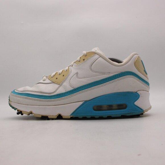 Nike Air Max 90 Undefeated Golf Shoe White Blue Fury Men's size 12 DS CJ7197-102 - Picture 4 of 12